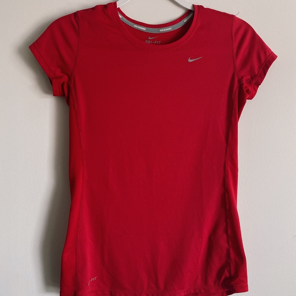 Nike Red Dri-Fit Work Out Tee